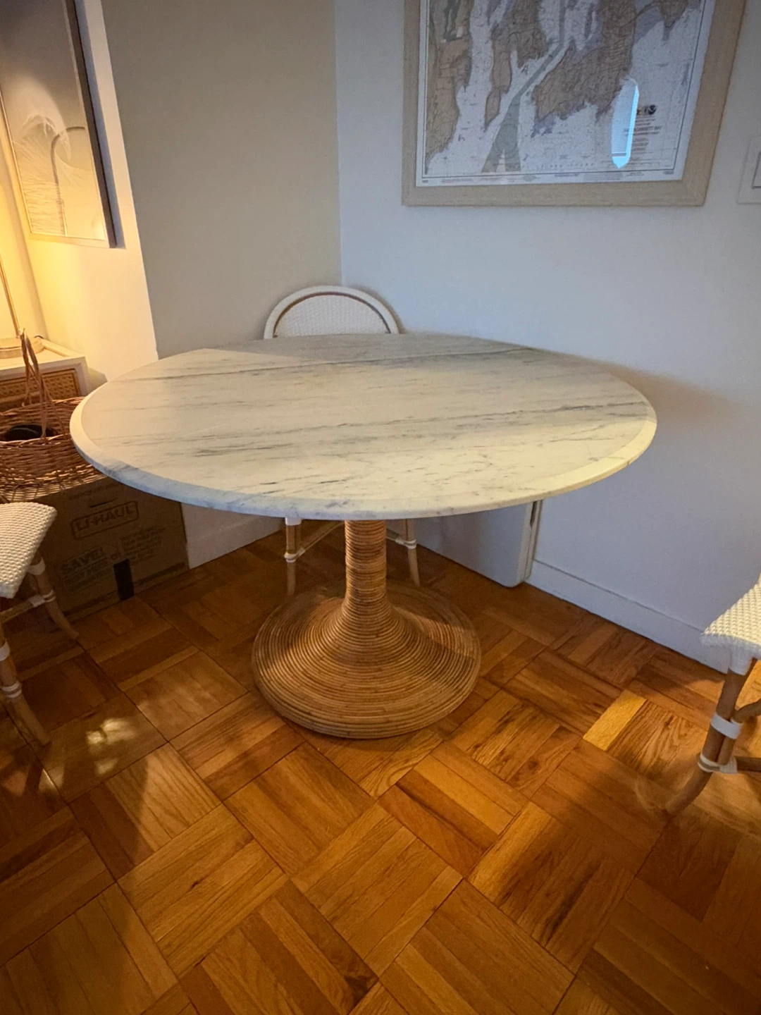 Serena & Lily Southhampton Marble Dining Table