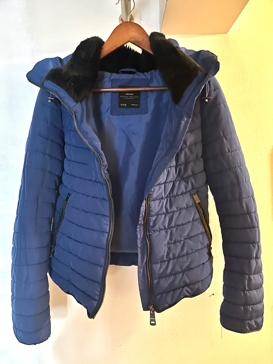 Zara Basic - Blue Puffer Jacket