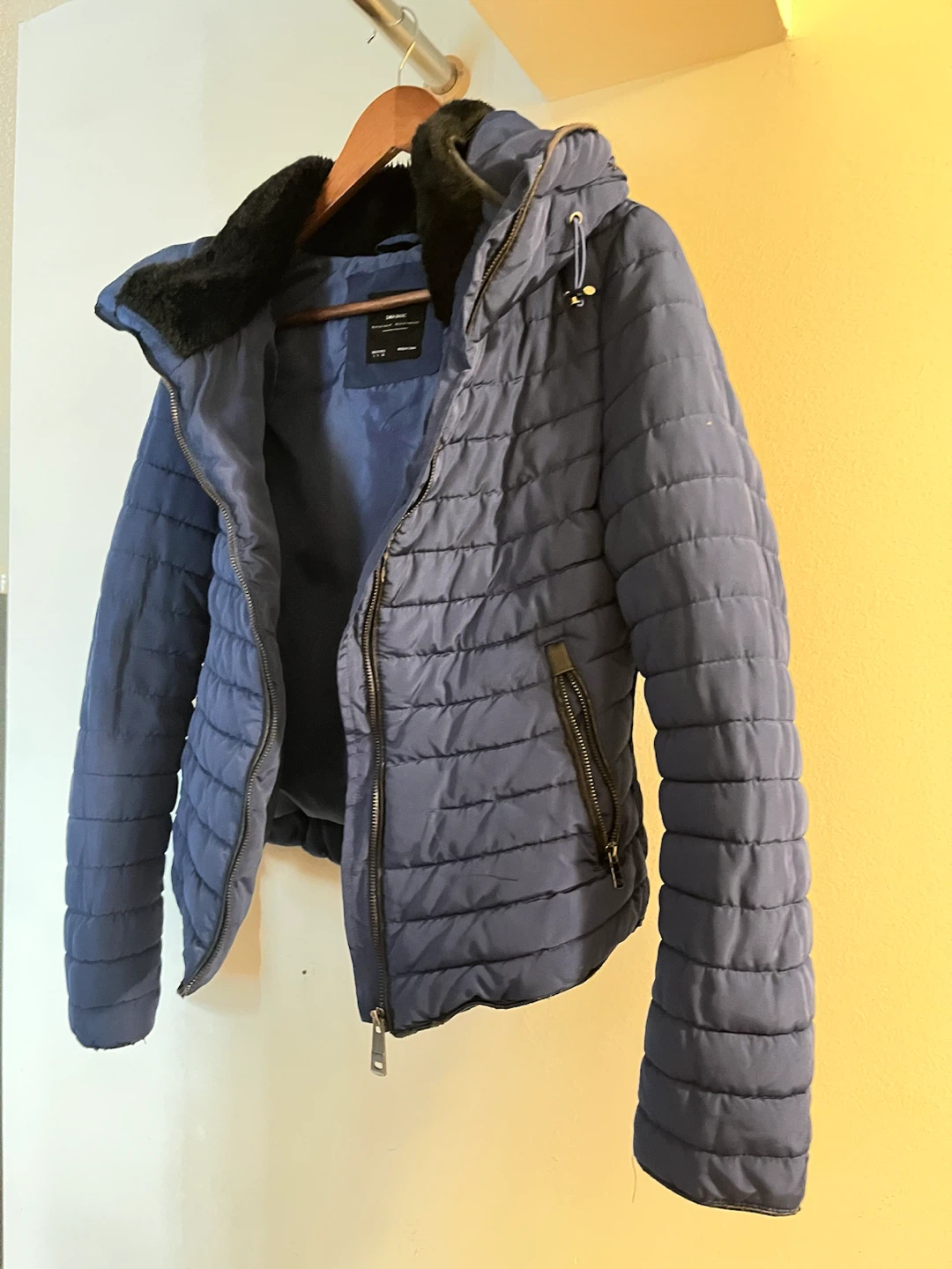 Zara Basic - Blue Puffer Jacket - photo 2