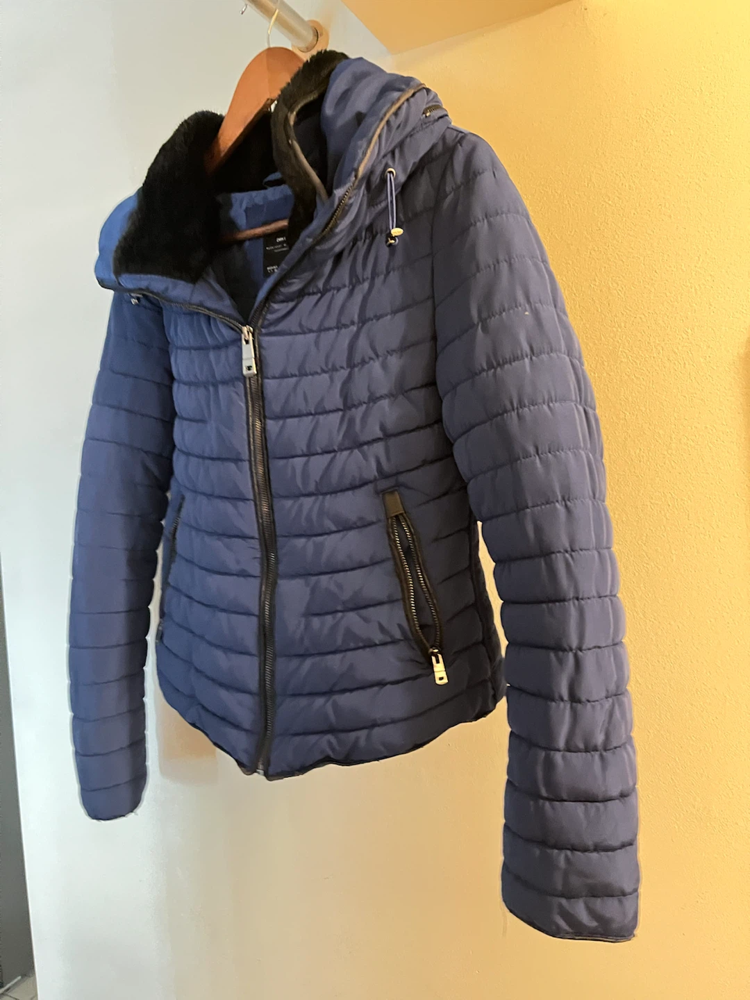 Zara Basic - Blue Puffer Jacket - photo 3