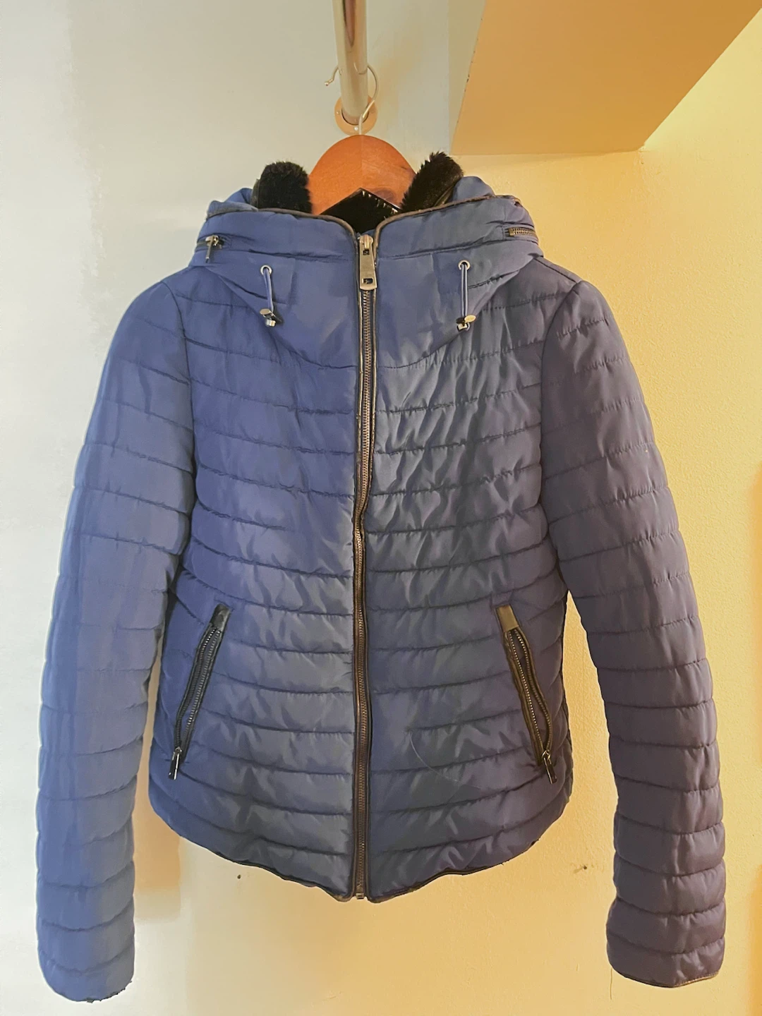 Zara Basic - Blue Puffer Jacket - photo 5