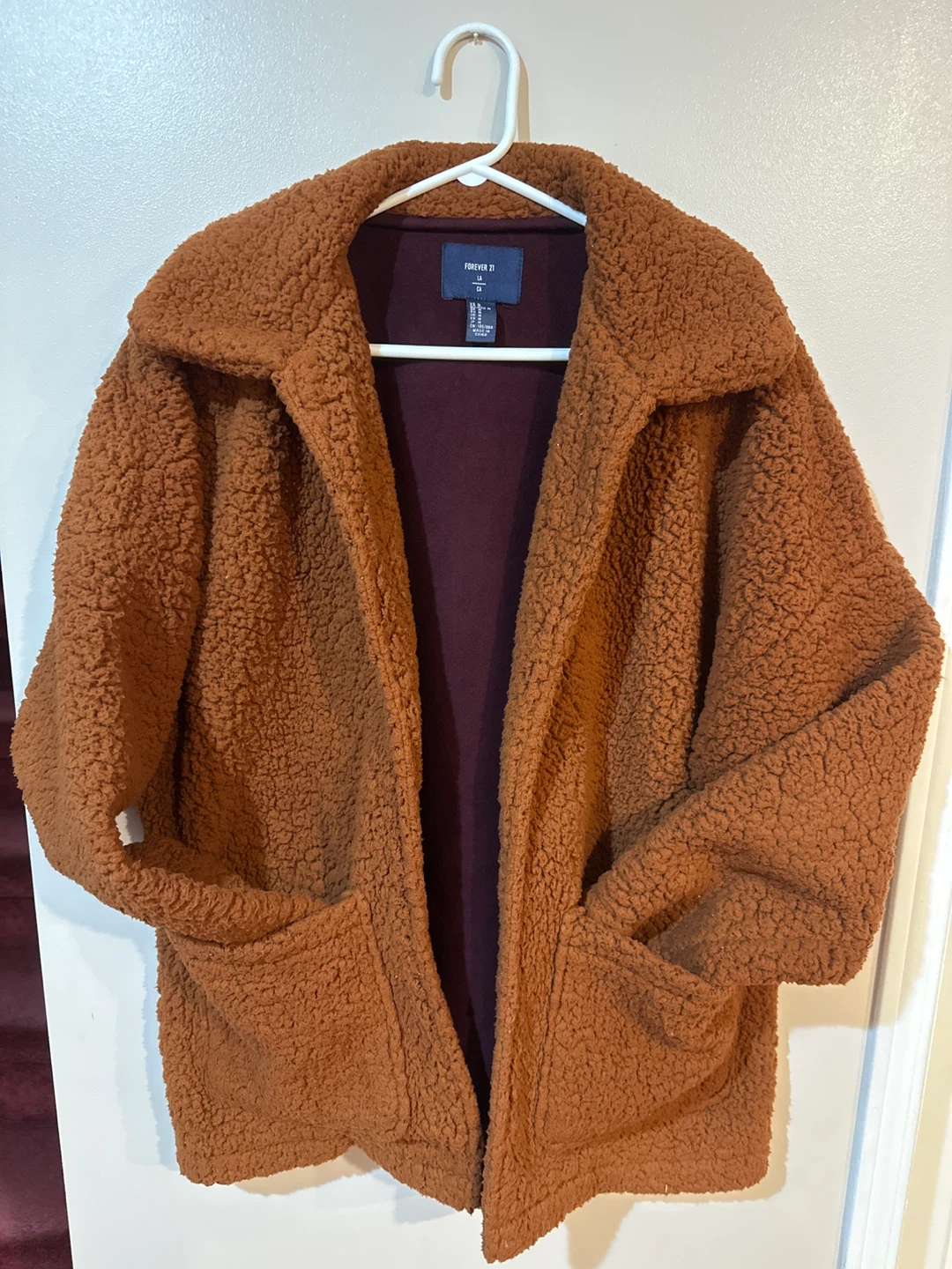 Forever 21 Brown Teddy Coat