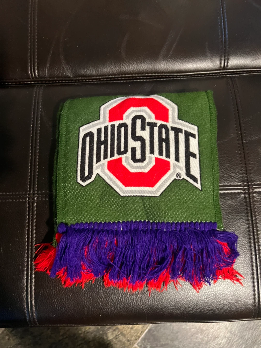 Ohio State vs Northwestern Wrigley Field Scarf - photo 2