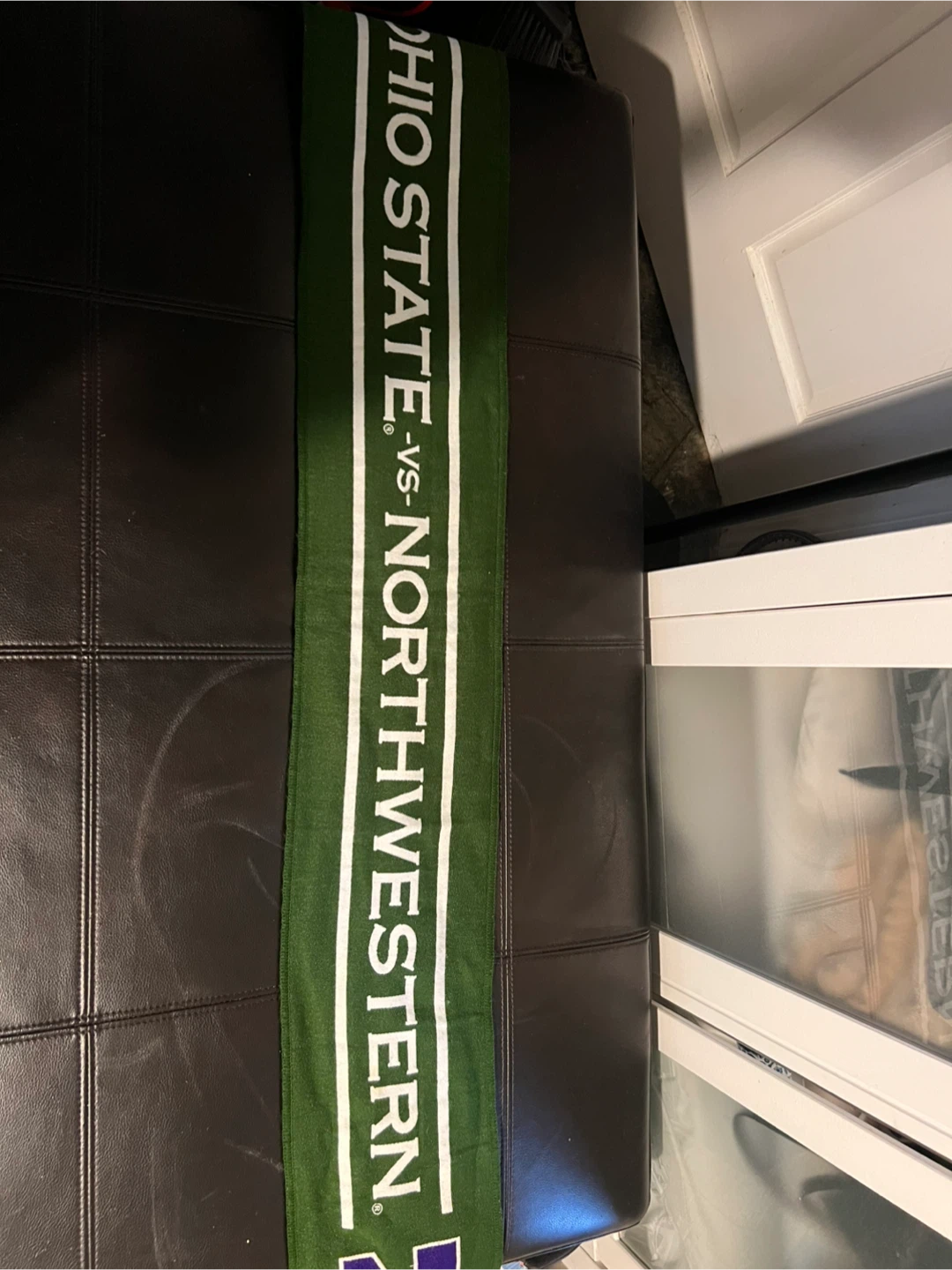 Ohio State vs Northwestern Wrigley Field Scarf - photo 3