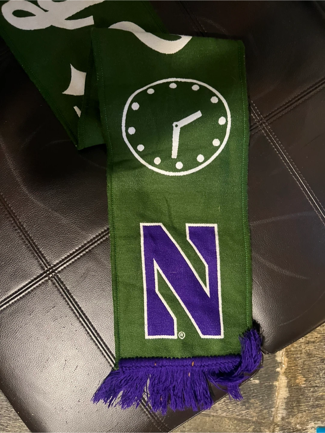 Ohio State vs Northwestern Wrigley Field Scarf - photo 5