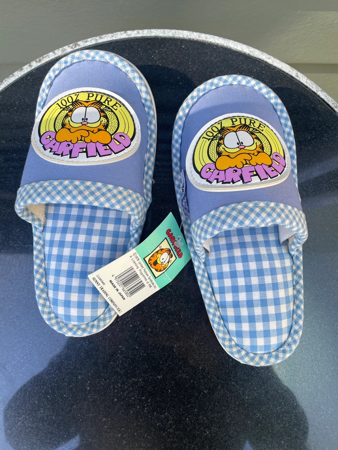New Vintage Garfield Slippers kids with tags