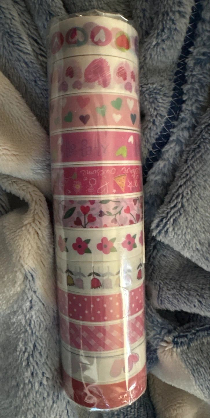 Set of 10 Decorative Washi Tape Rolls