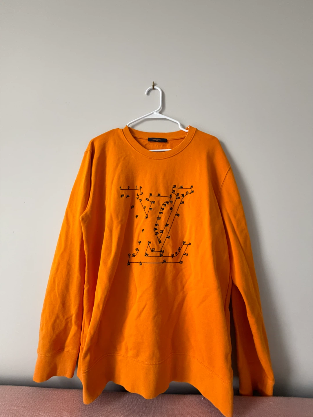 Louis Vuitton Orange Dot-to-Dot Sweatshirt