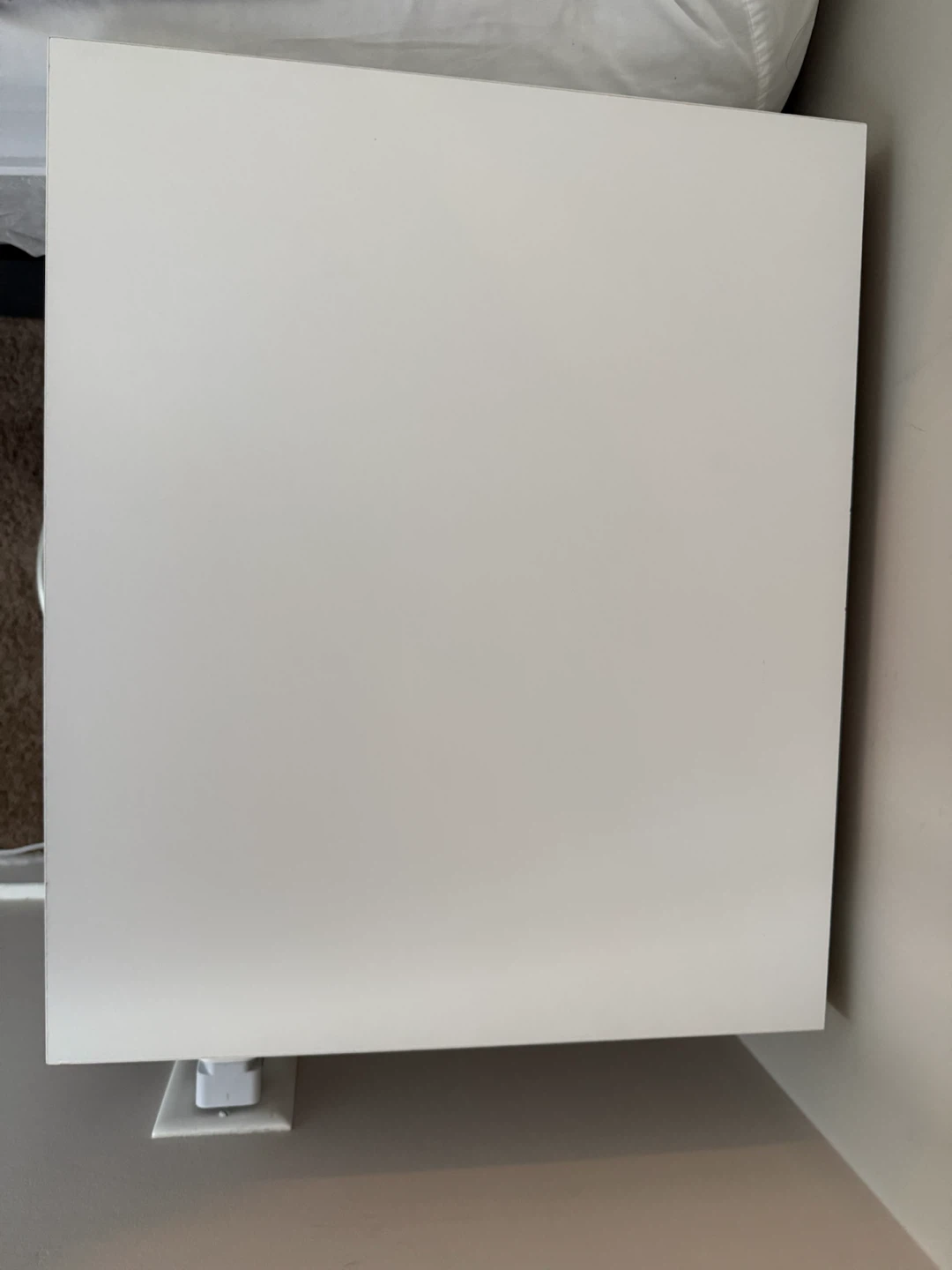 White 2-Drawer Nightstand - photo 2