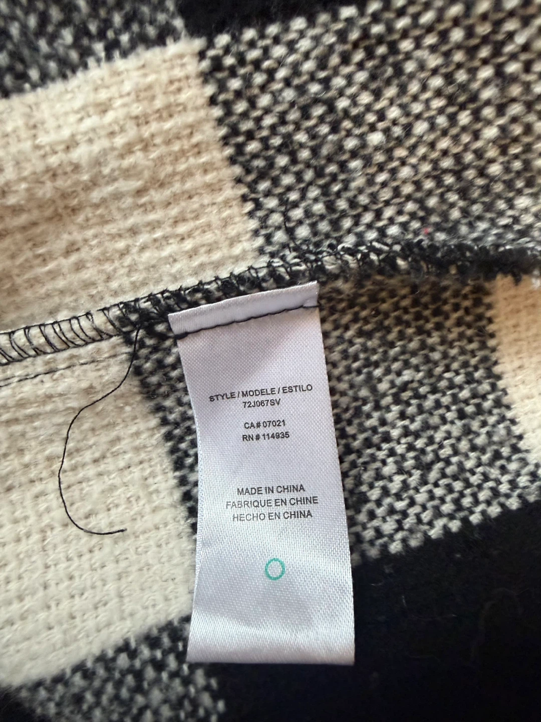 Pepper & Zoe Plaid Hooded Jacket Large Women - photo 3