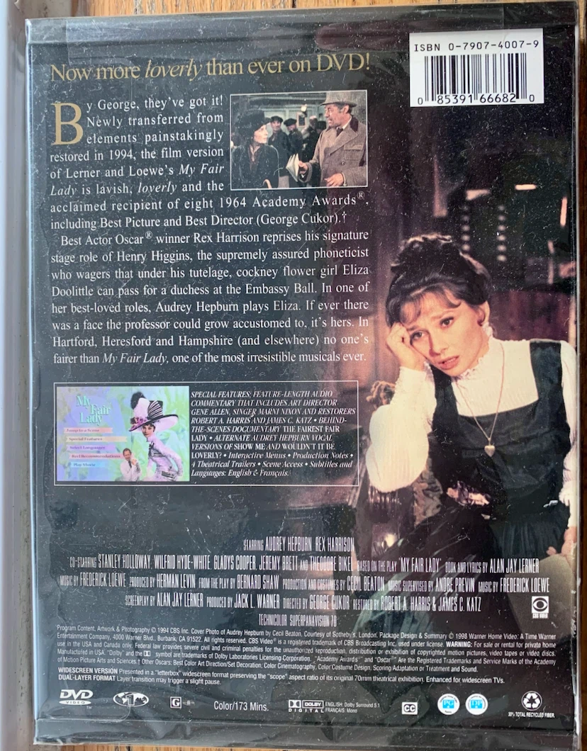 My Fair Lady DVD in original sealed edition package - photo 3