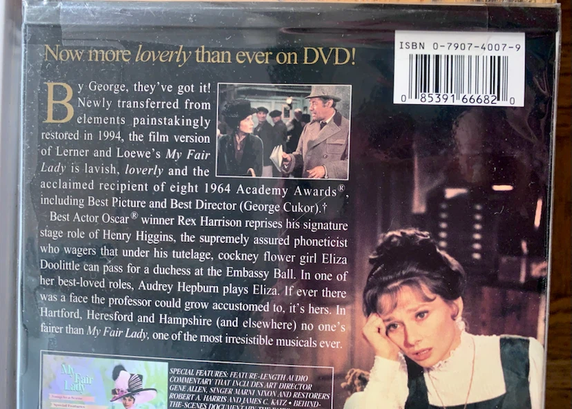 My Fair Lady DVD in original sealed edition package - photo 5