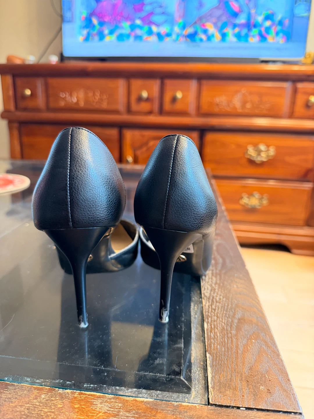 Black Pointed Toe Stiletto Heels - photo 2