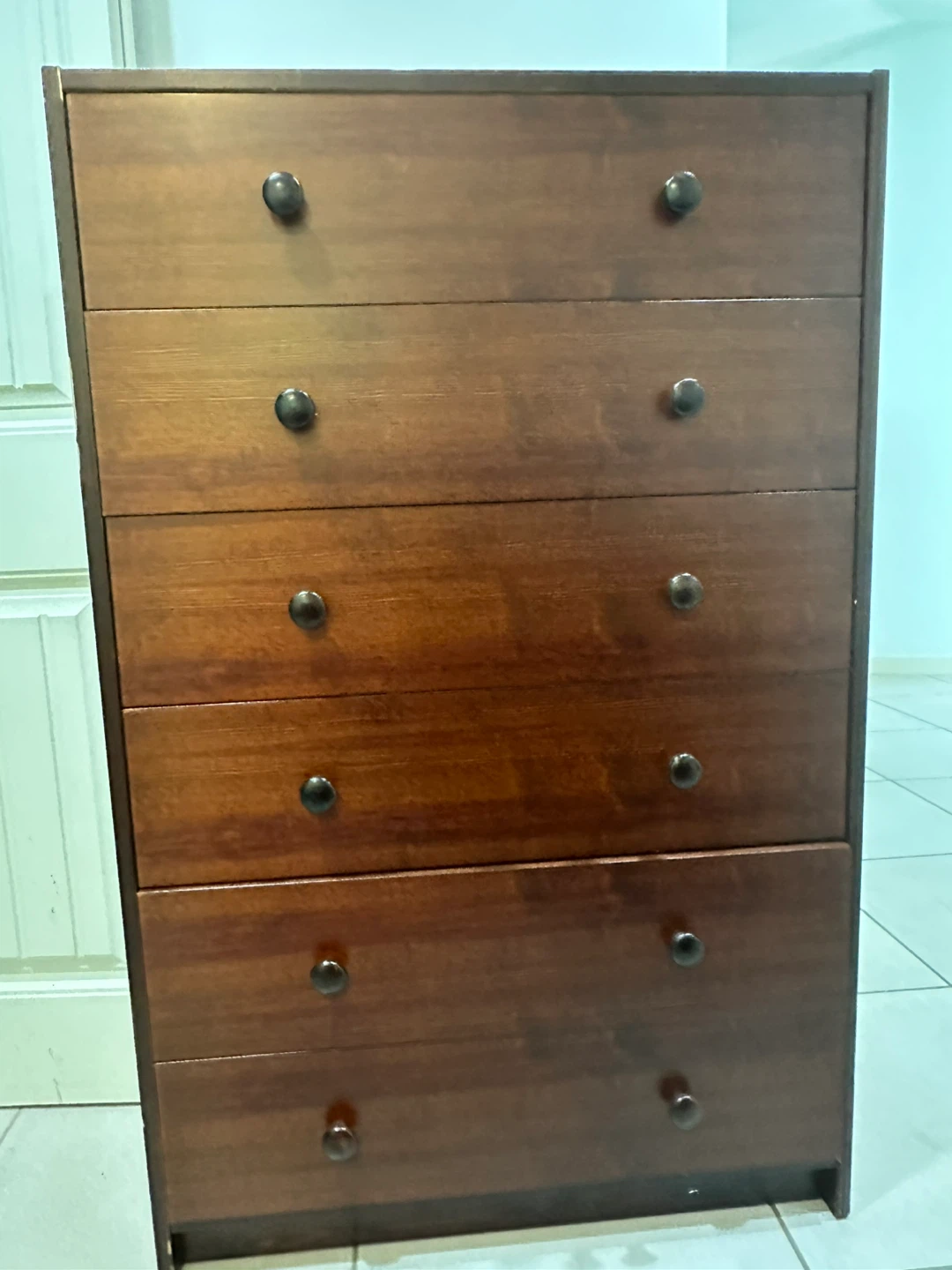 Dark Brown 6 Drawer Dresser