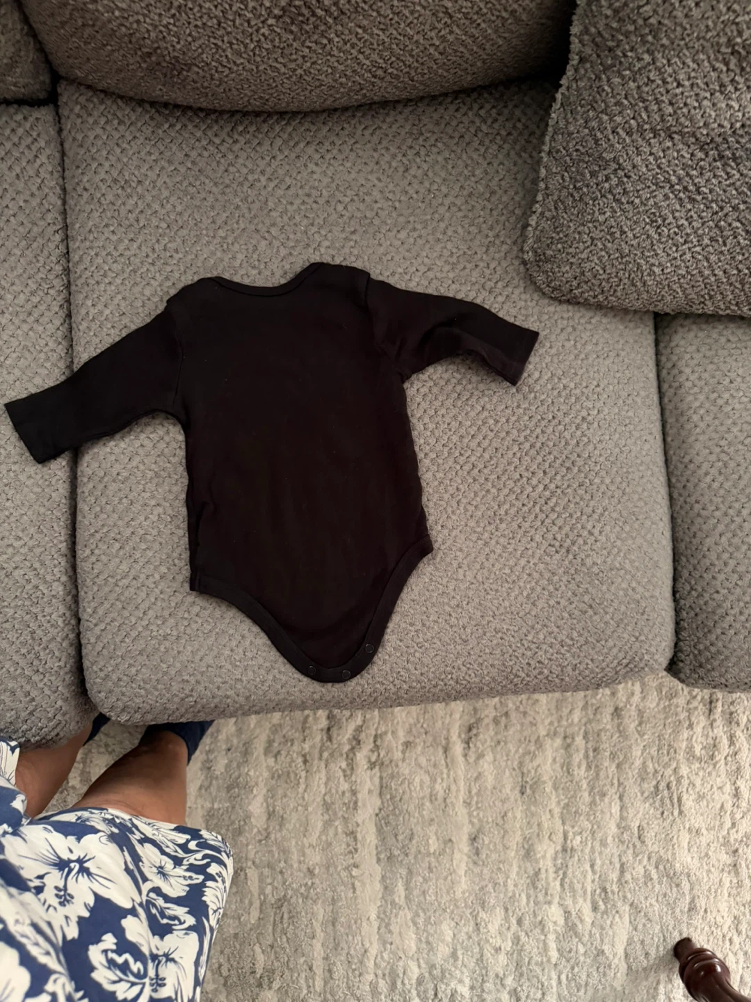 Baby Skeleton Long Sleeve Bodysuit, 3-6M - photo 3