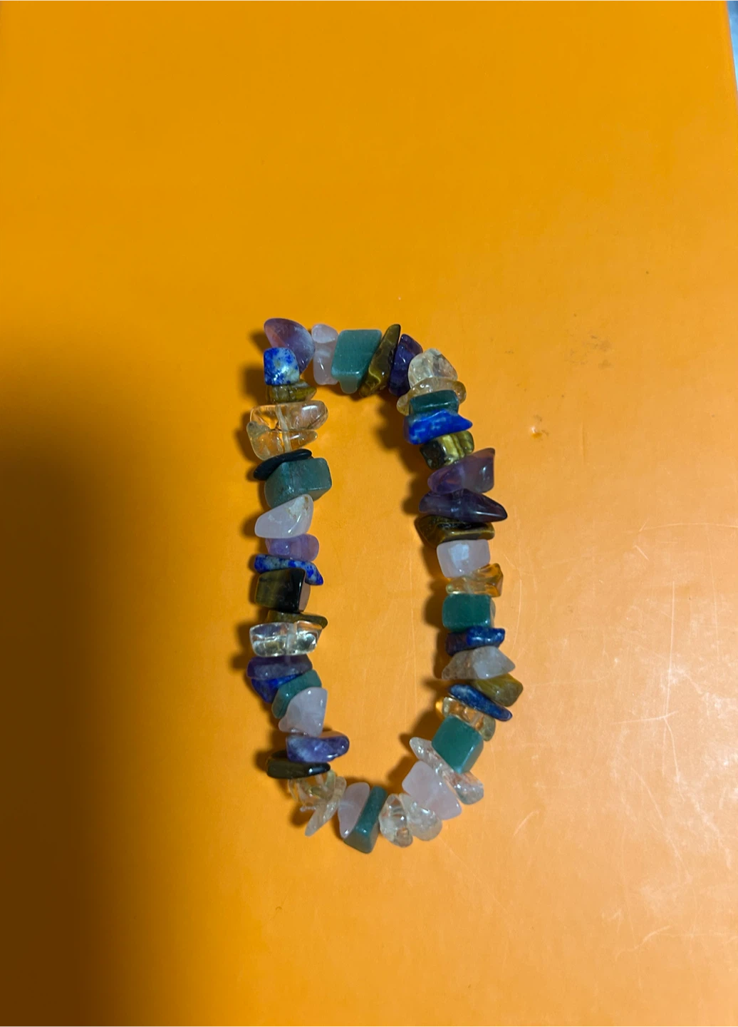 Multi-Stone Chip Bead Bracelet