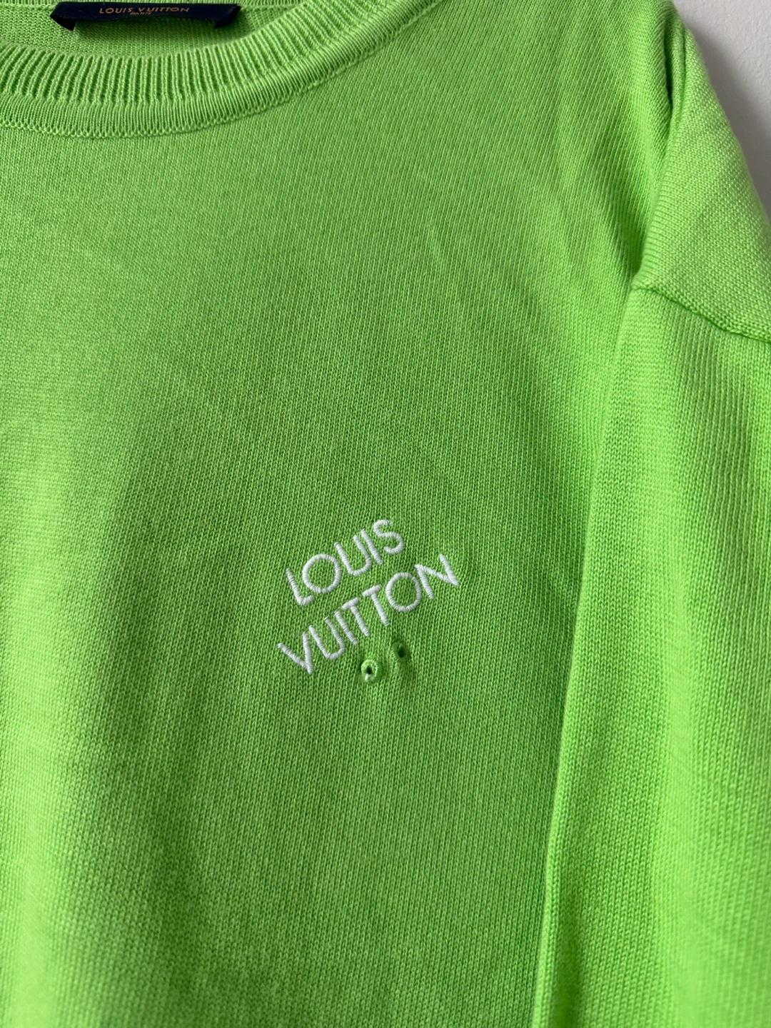 Louis Vuitton Neon Green Knit Tee - photo 2