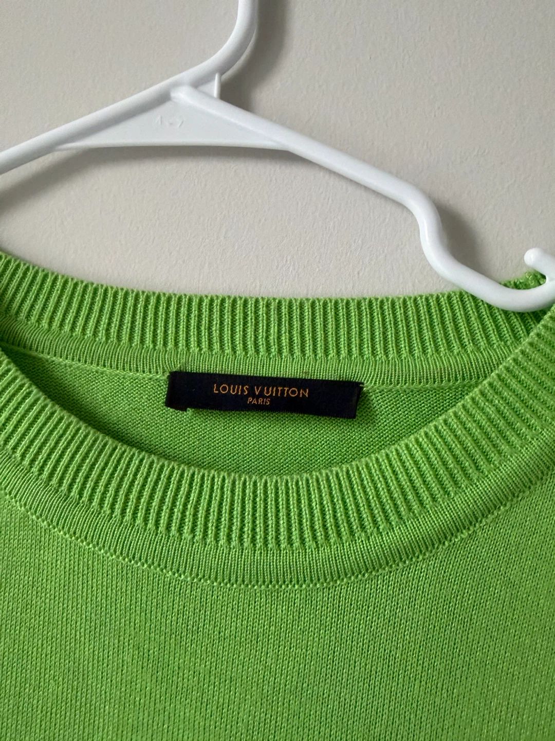 Louis Vuitton Neon Green Knit Tee - photo 3