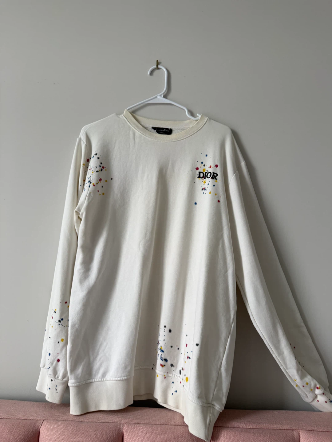 Christian Dior Paint Splatter Sweatshirt