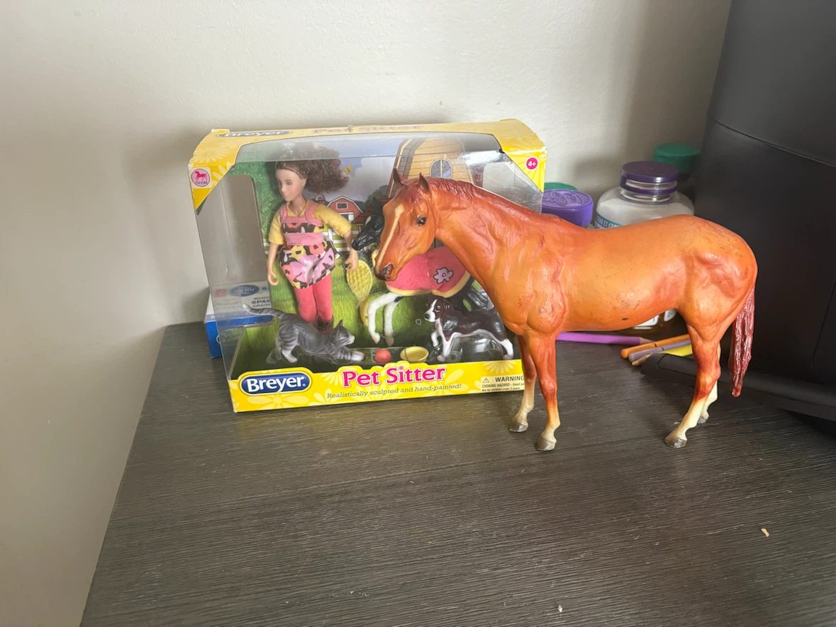 Breyer Pet Sitter Set and Horse Figure
