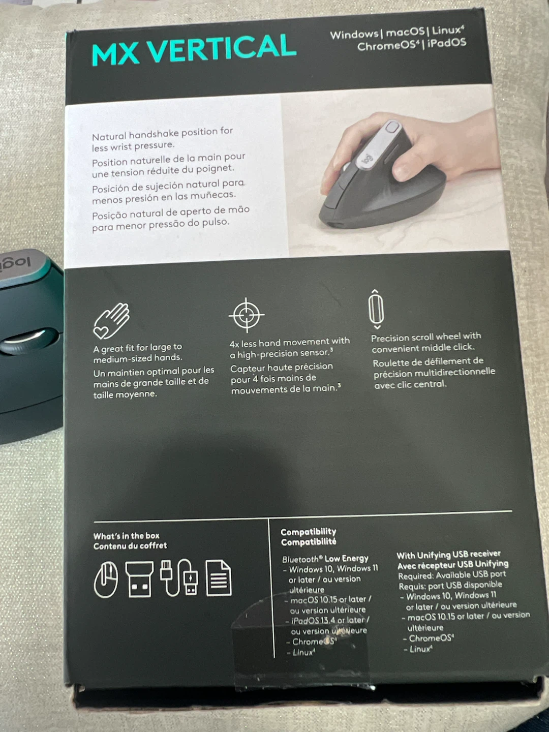 Logitech MX Vertical Ergonomic Mouse - photo 4
