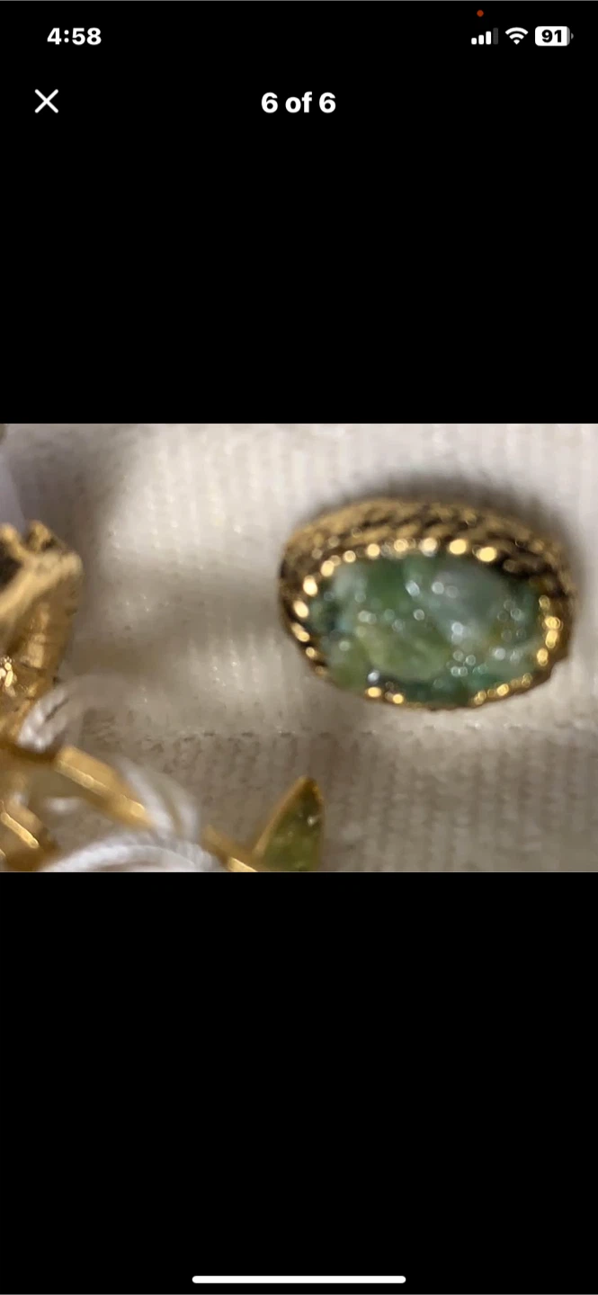 Artistic Genuine Jade Cufflinks & a tie pin Jade 3 pieces - photo 4