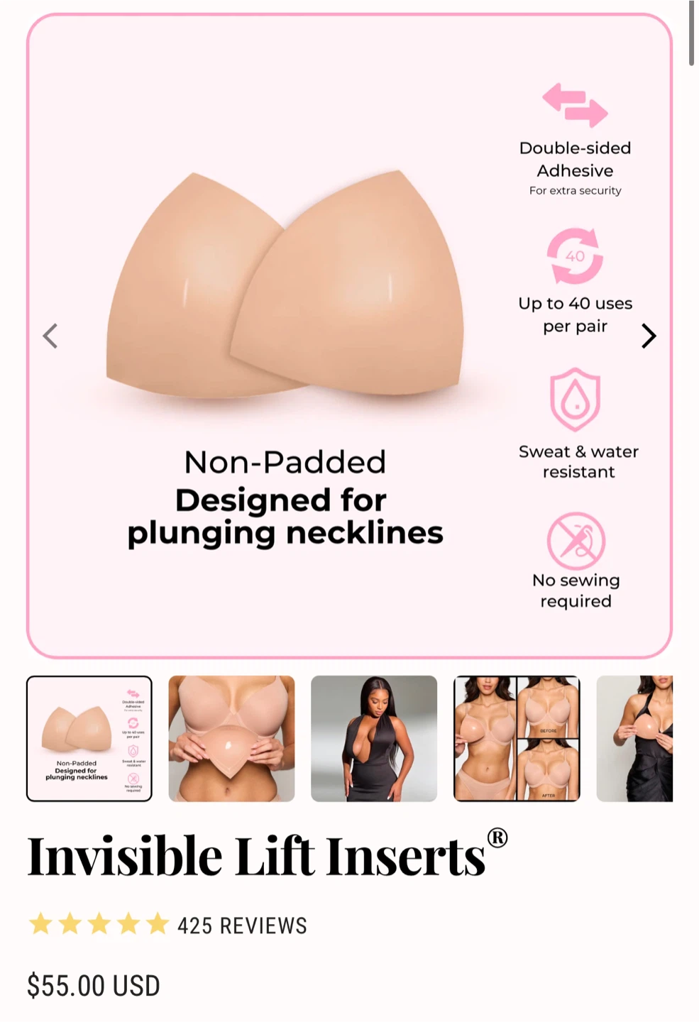 BOOMBA Invisible Lift Inserts - photo 3