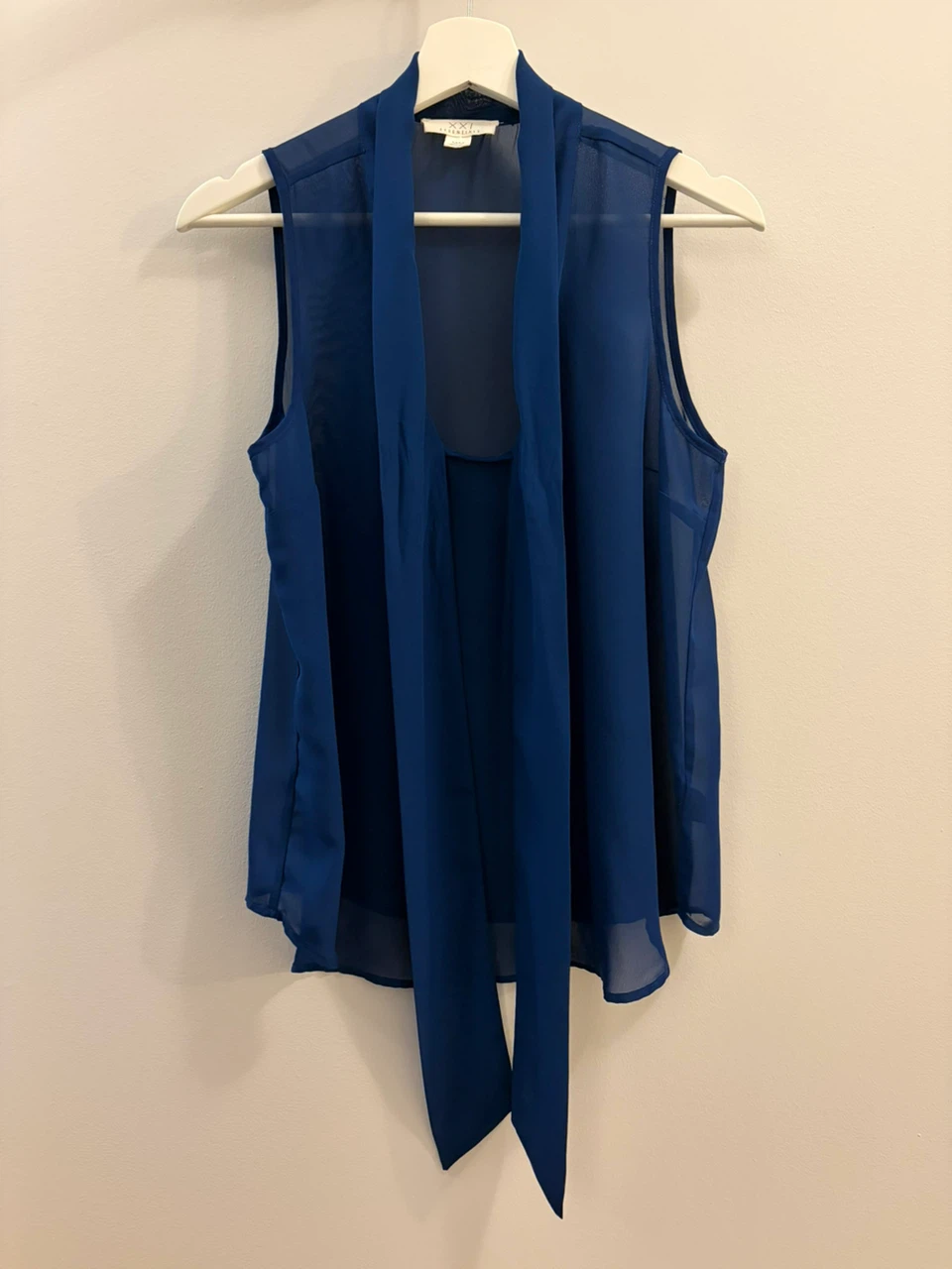 XXI Deep Blue Sleeveless Blouse