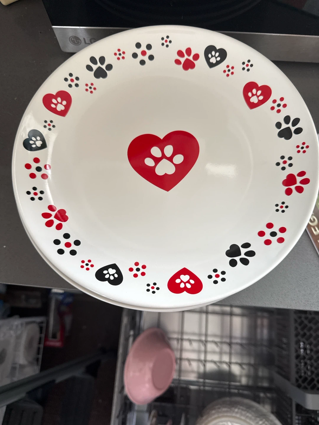 Temp-tations Paw Print Dinner Plate