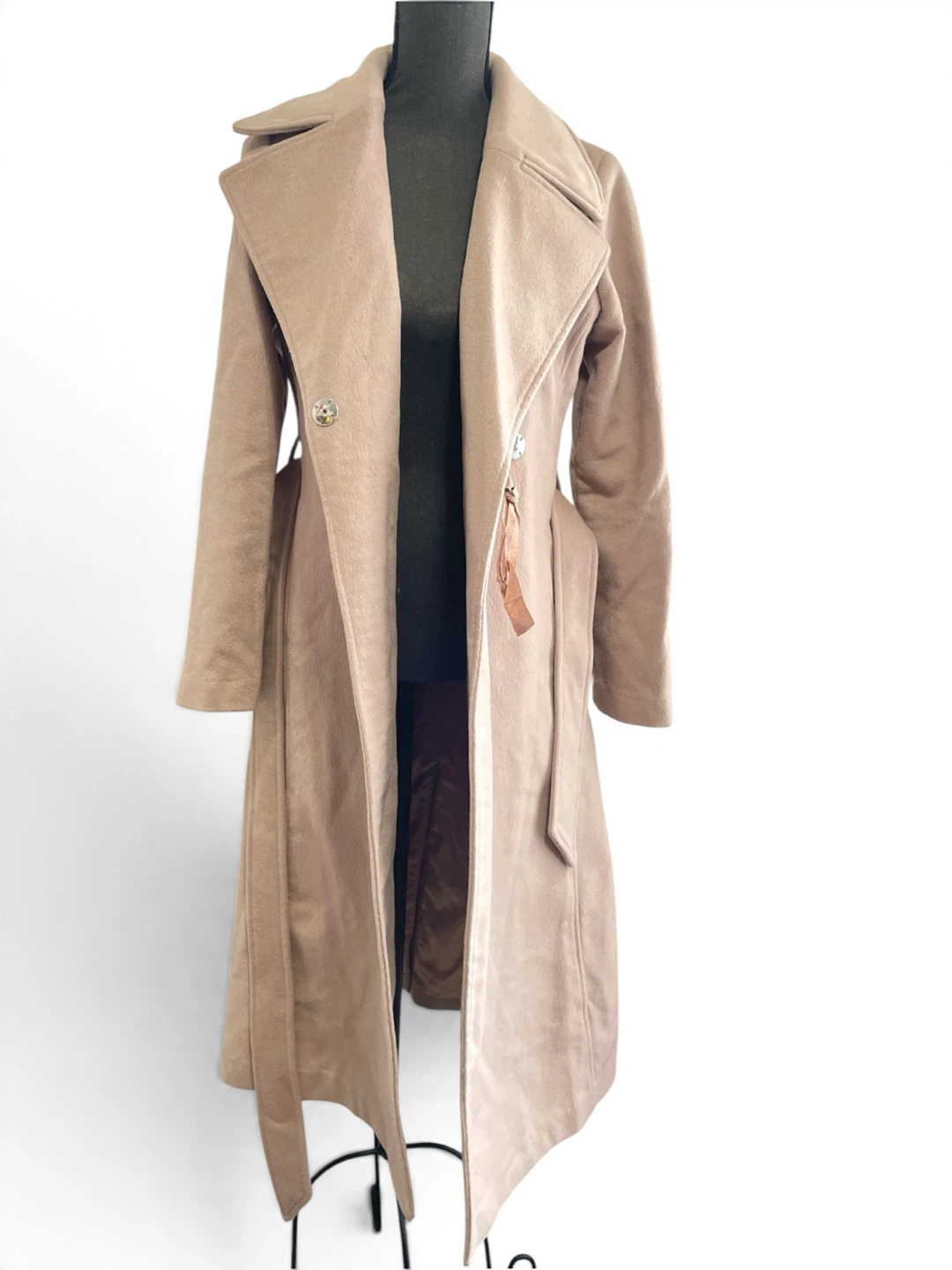 Karl Lagerfeld Paris Wrap Trench Coat with belt size XS - photo 3