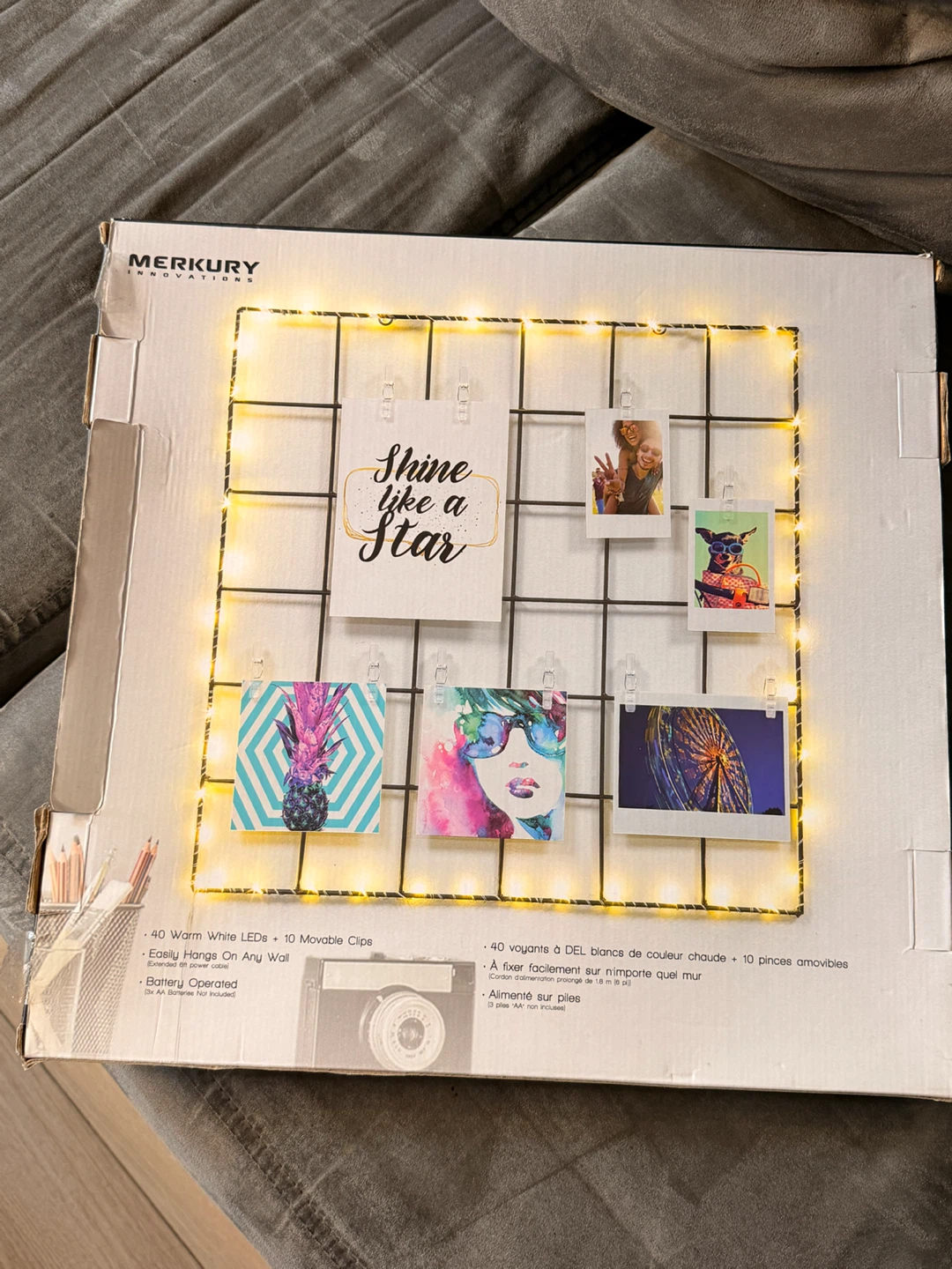 Merkury Innovations LED Photo Clip Grid - photo 2