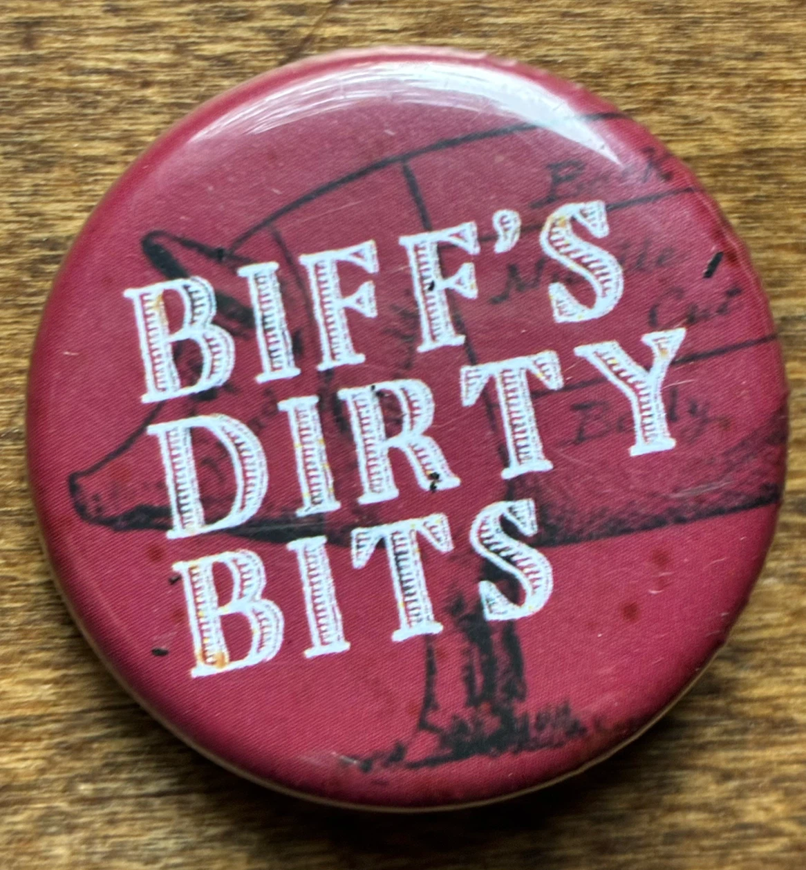 $4 BIFF'S DIRTY BITS – TORONTO PINBACK BUTTON local bar history - photo 3