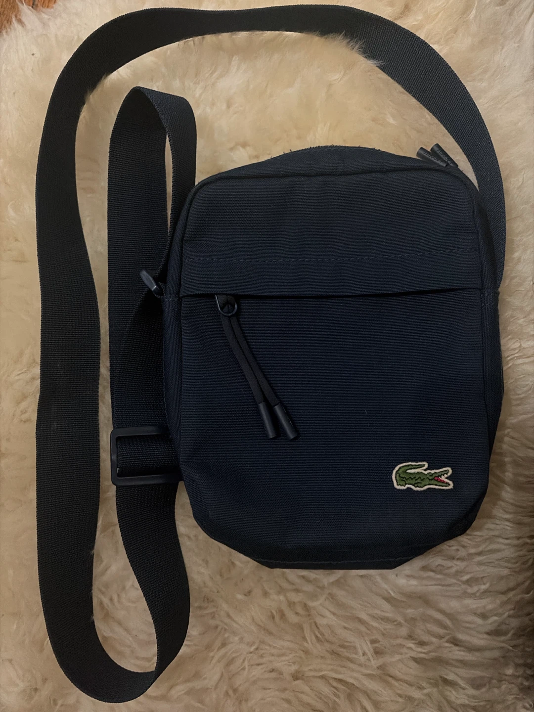 Lacoste navy blue crossbody bag