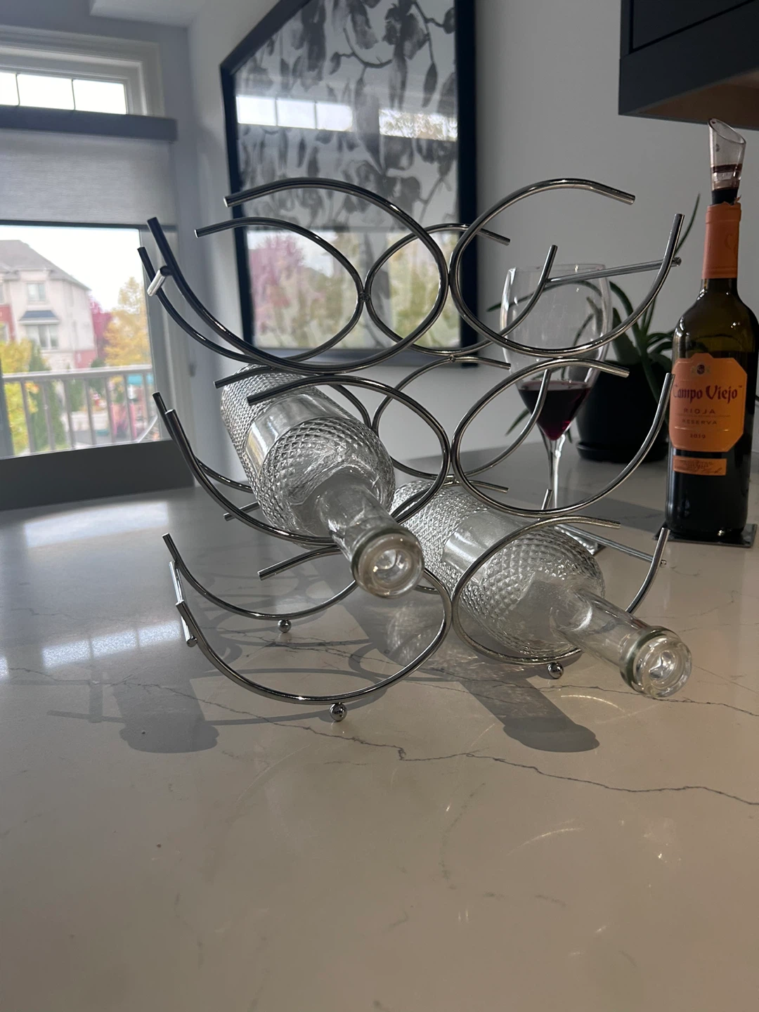 Metal 6 btl wine rack - photo 2
