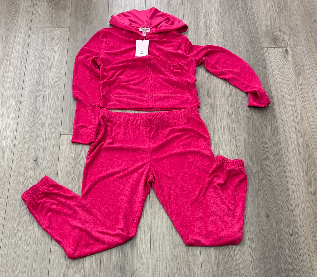 New with tag Juicy Couture terry tracksuit set size large