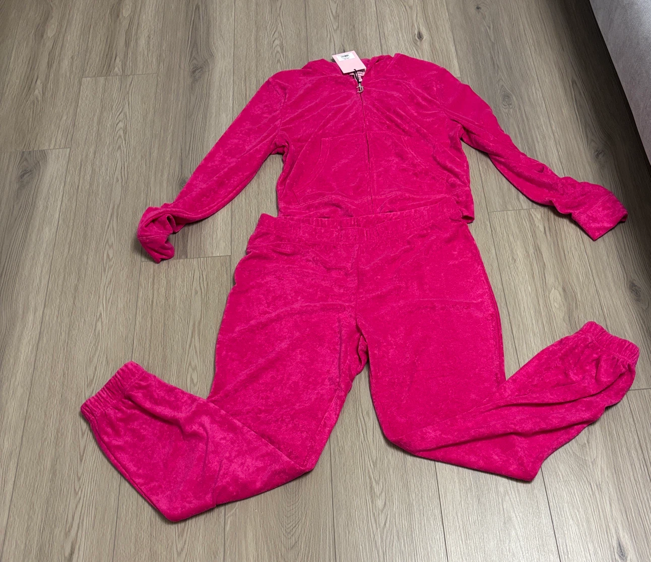 New with tag Juicy Couture terry tracksuit set size large - photo 5
