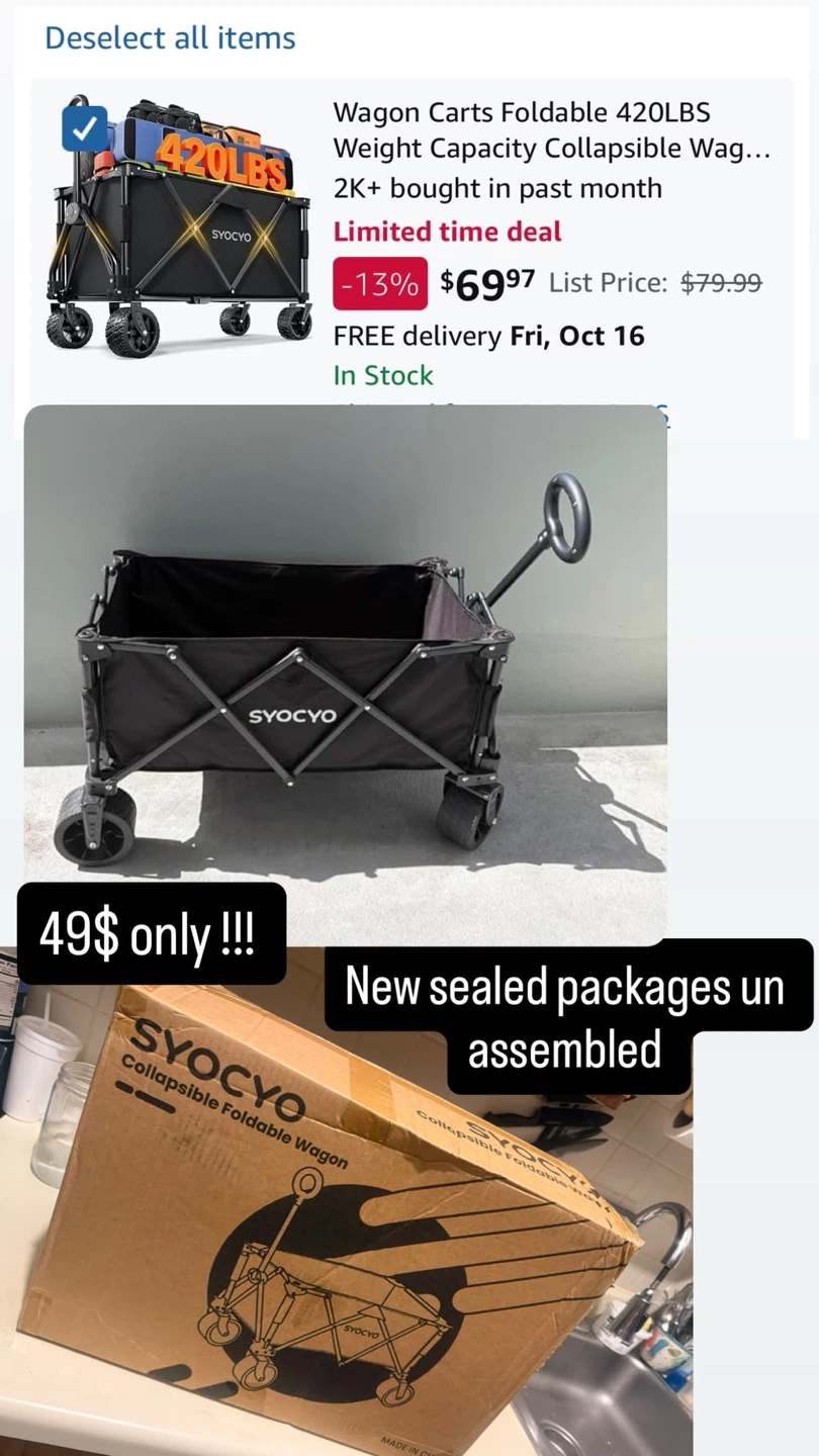 Collapsible Foldable Wagon - photo 2