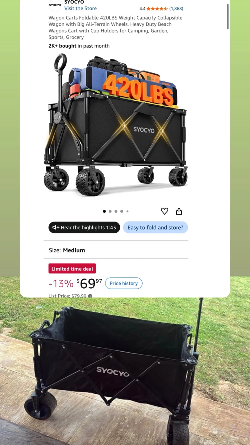 Collapsible Foldable Wagon - photo 4