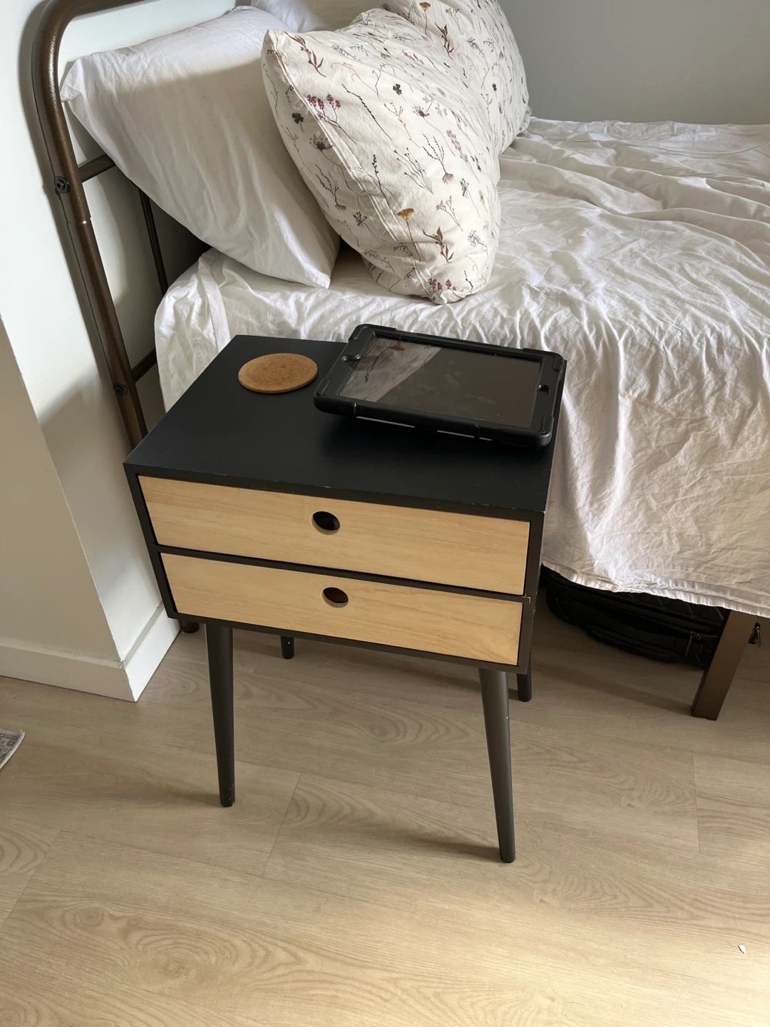 Modern Two-Drawer Nightstand - photo 2