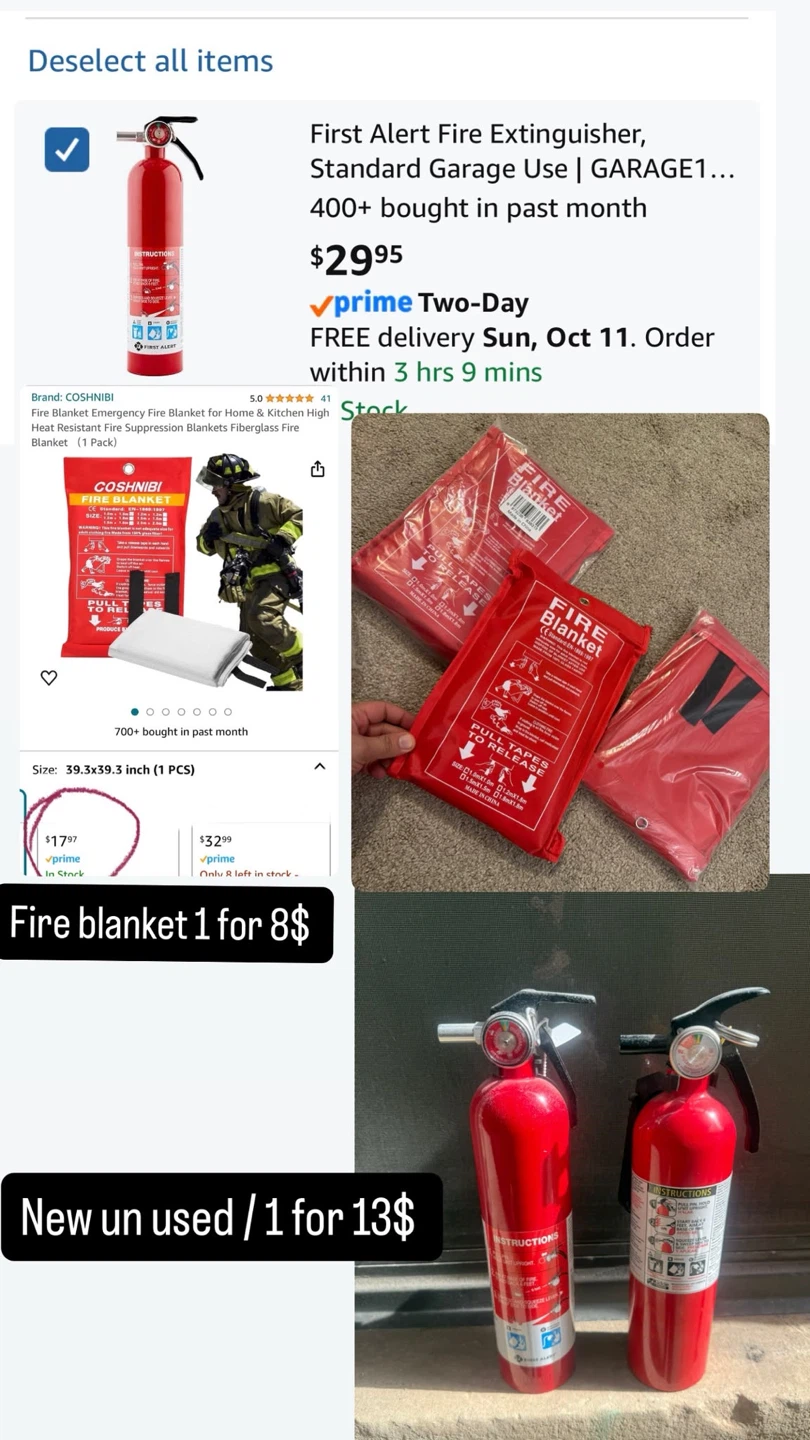 Fire Extinguishers and Emergency Fire Blankets