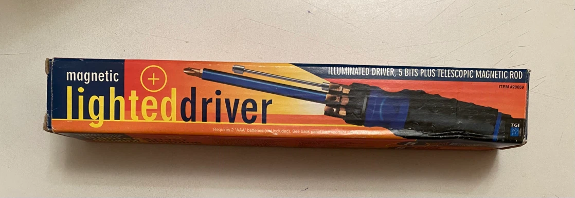 Magnetic lighted driver
