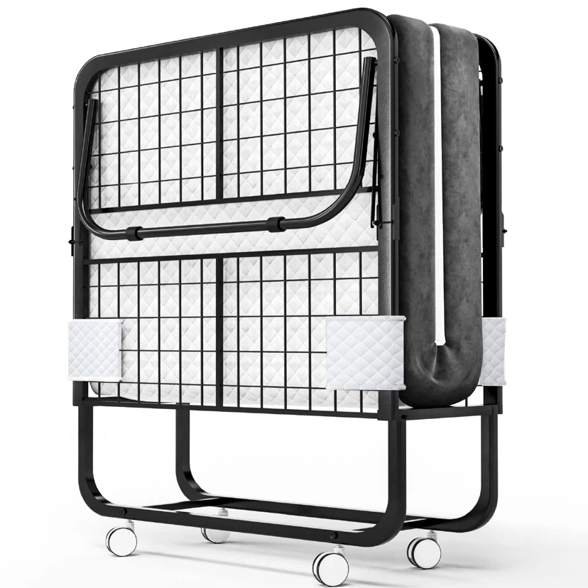 EconoHome Folding Bed with Mattress  Cot Size Frame