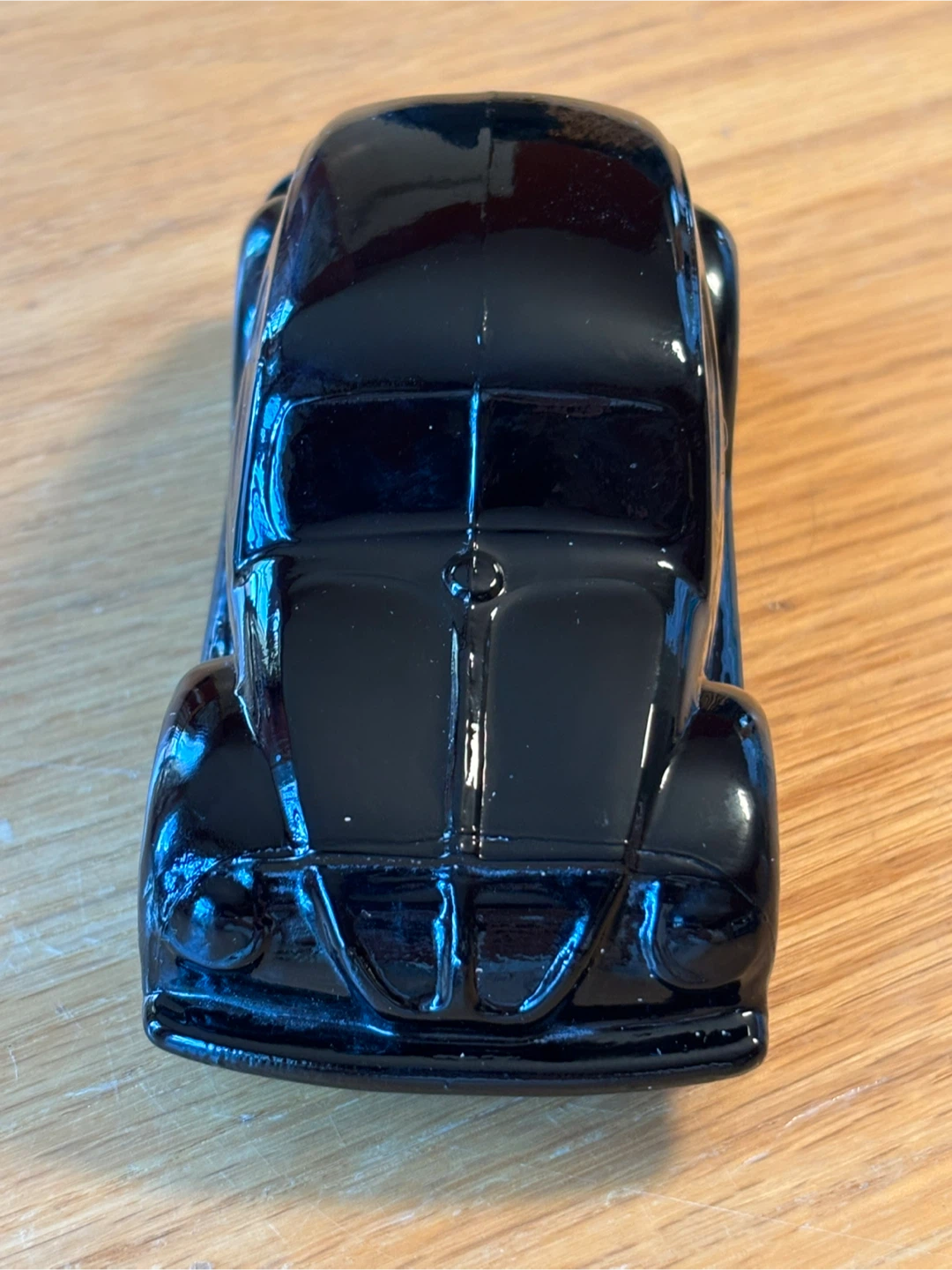 Vintage Avon Black Glass VW Bug Car Decanter - photo 2