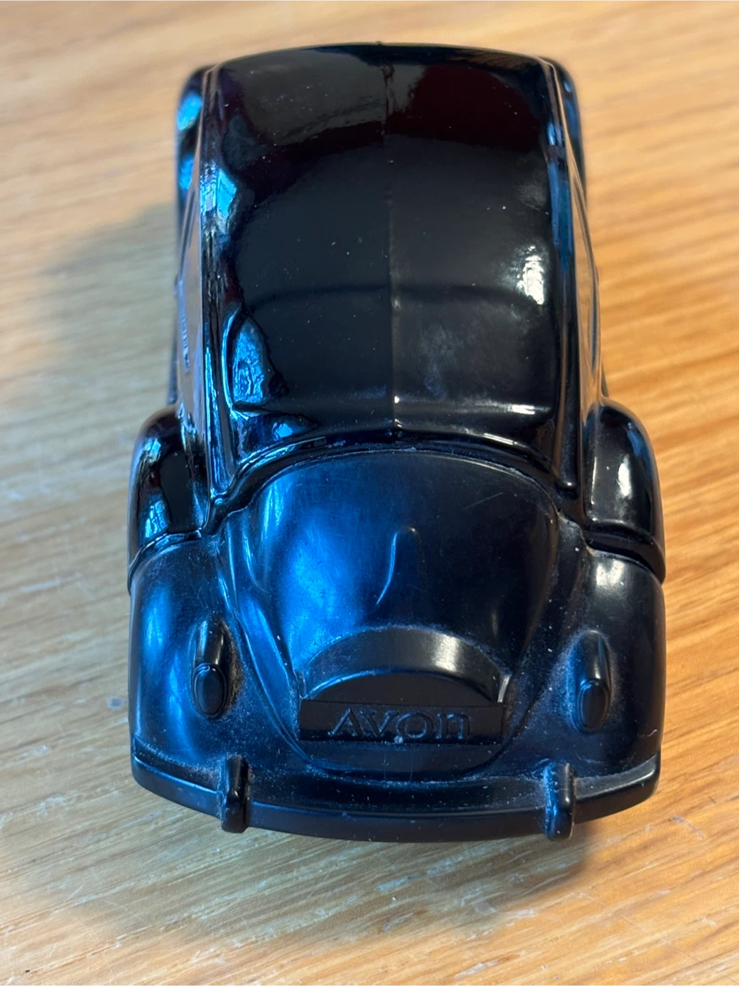 Vintage Avon Black Glass VW Bug Car Decanter - photo 4