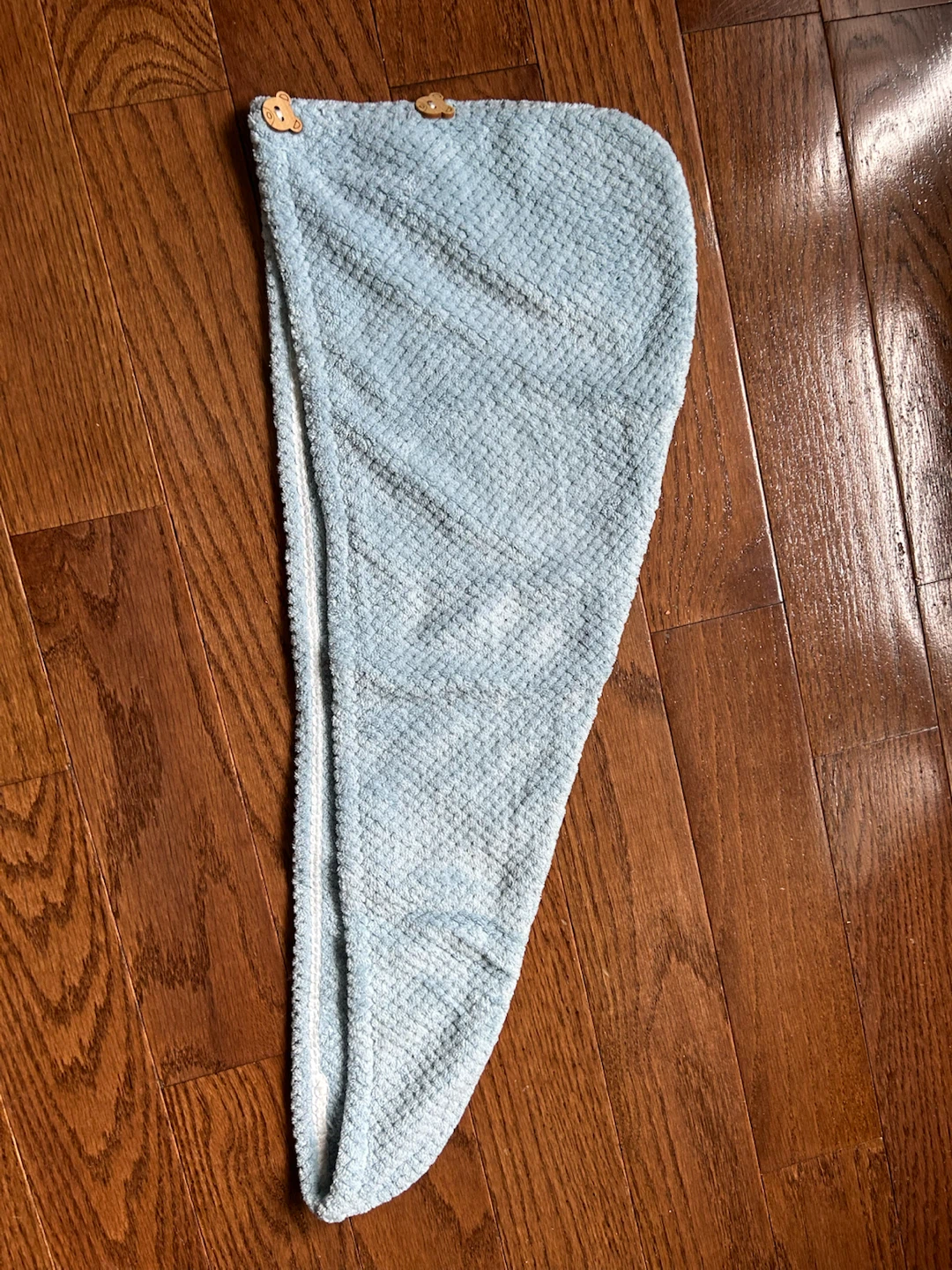 Light Blue Microfibre Hair Towel Wrap