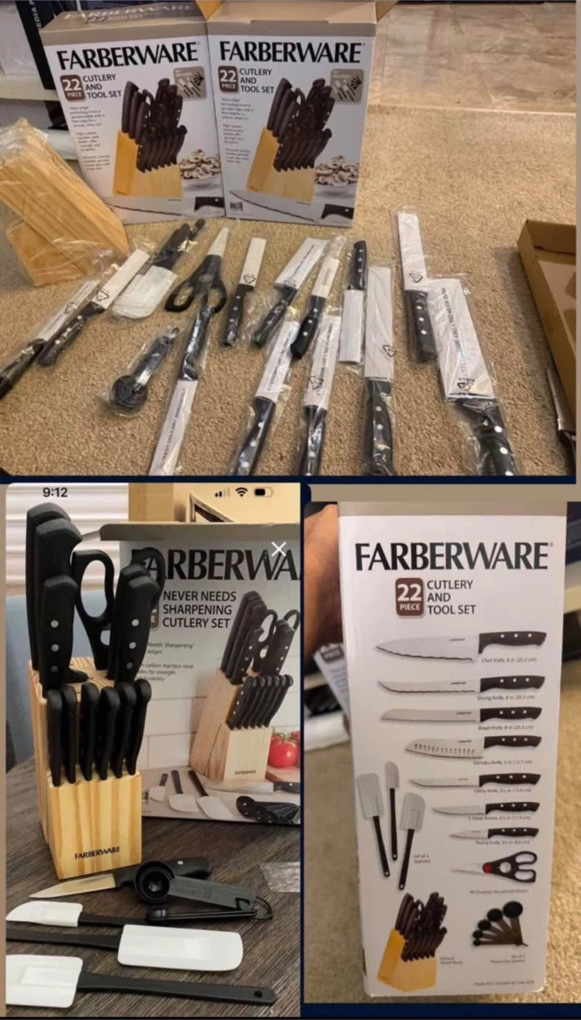 22-Piece Cutlery and Tool Set kitchen knives