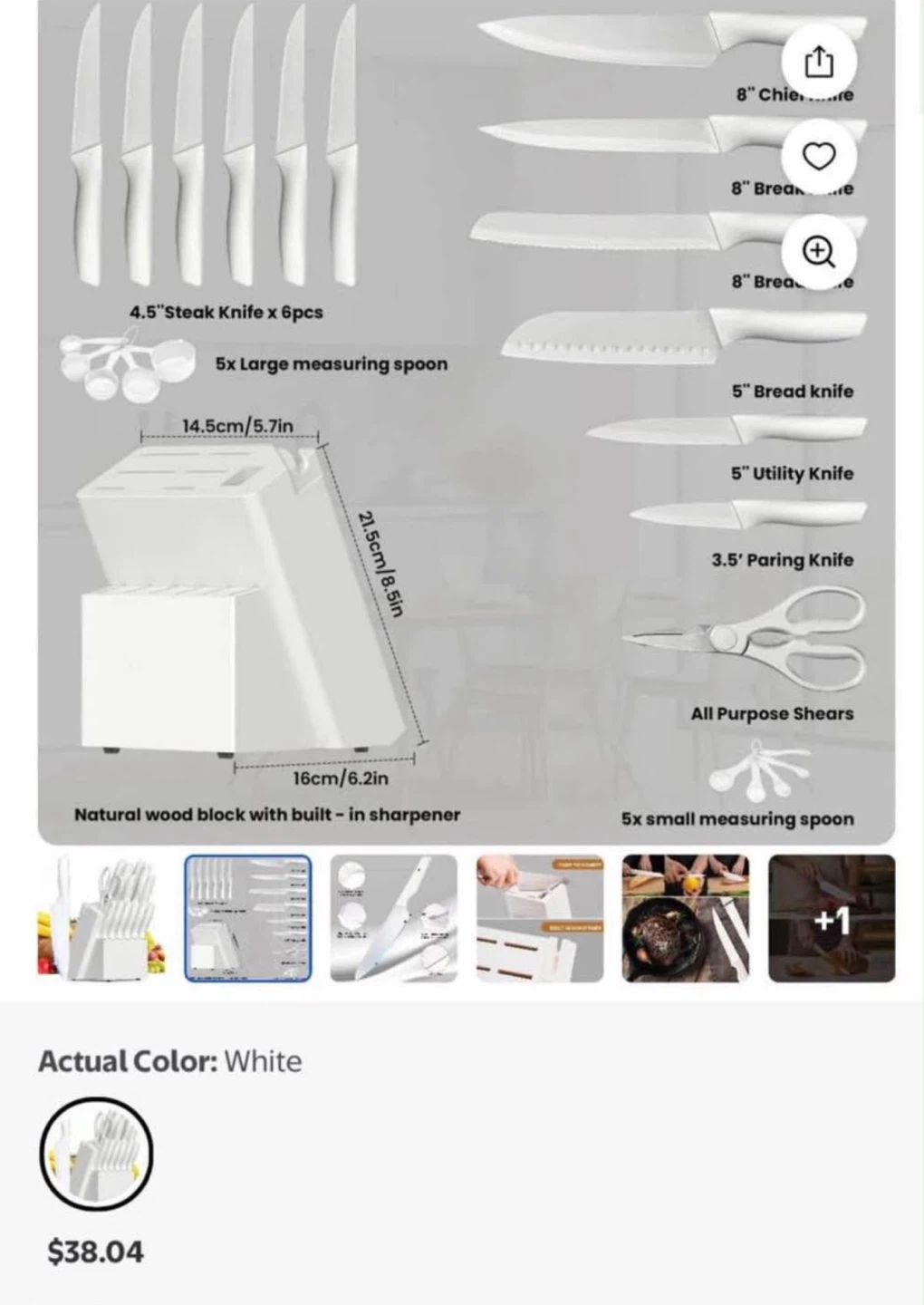 22-Piece Cutlery and Tool Set kitchen knives - photo 2