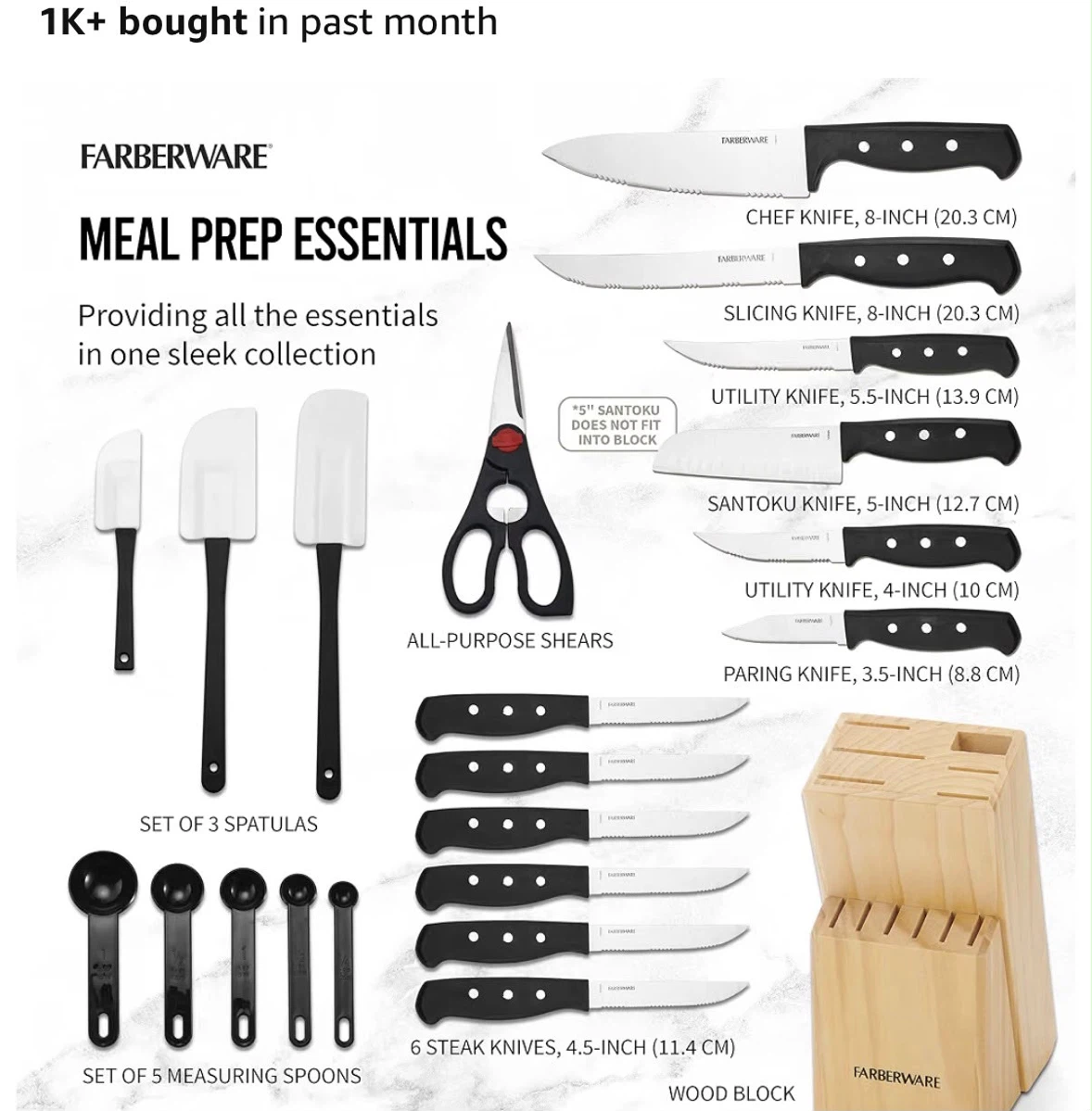 22-Piece Cutlery and Tool Set kitchen knives - photo 4