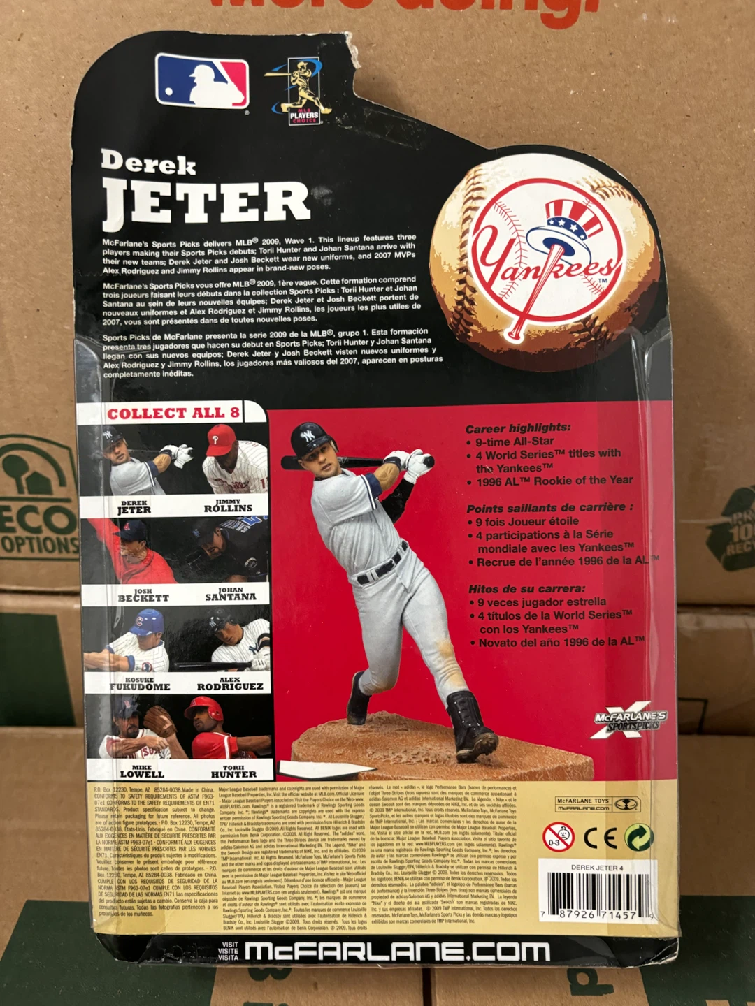 McFarlane Sports Picks Derek Jeter MLB 2009 Action Figure - photo 2