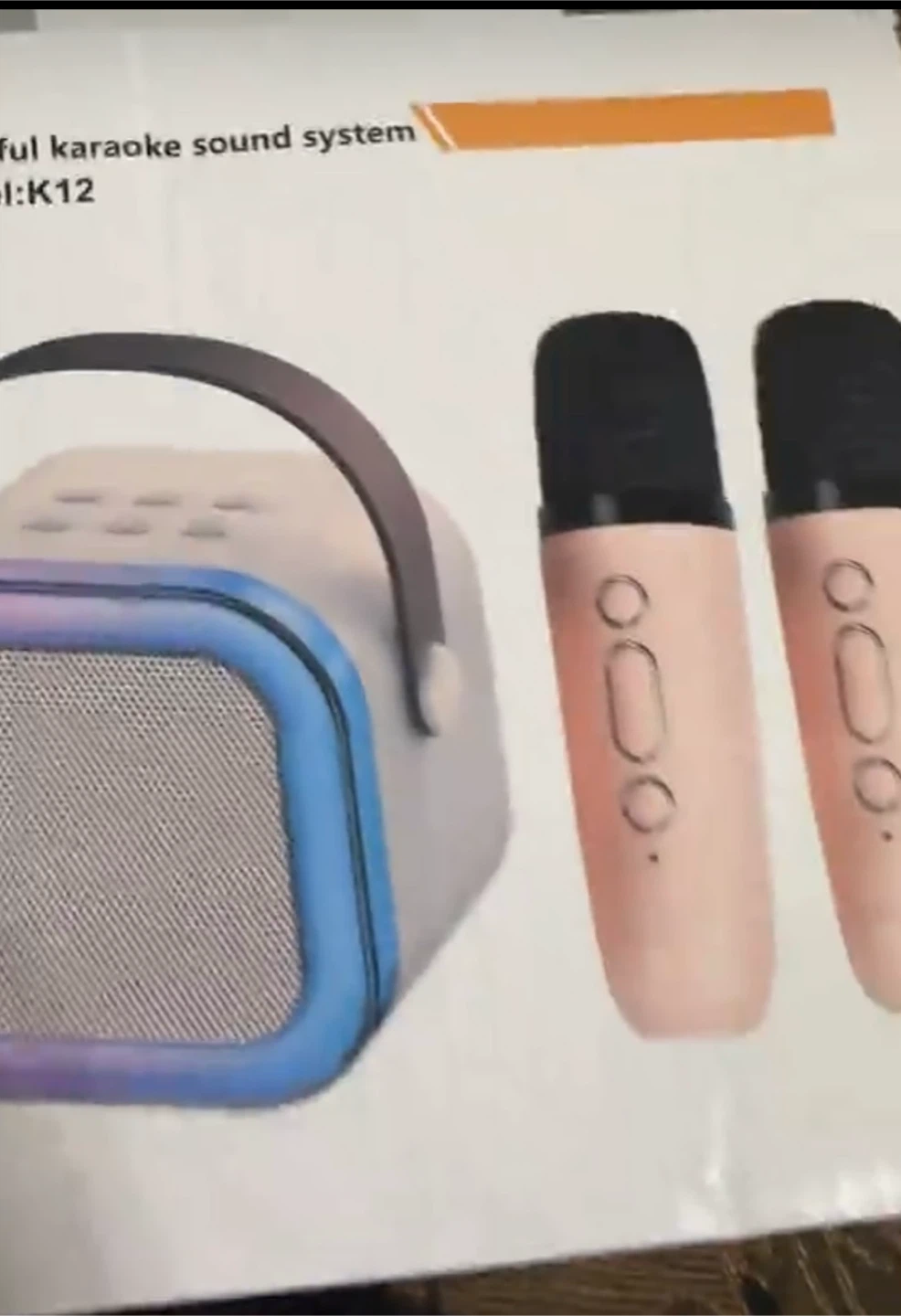Karaoke portable speaker.